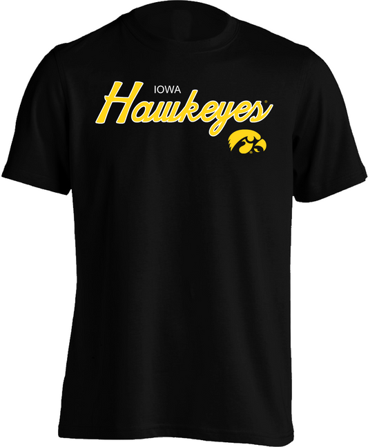 Iowa Hawkeyes Script - Mens Tee